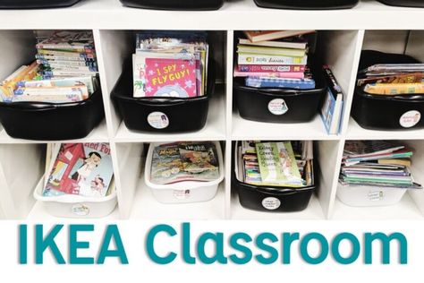 Ikea Living Room Storage, Ikea Dvd Storage, Black And White Classroom Decor, White Classroom Decor, Ikea Classroom, Black And White Classroom, Ikea Shoe Storage, Ikea Kitchen Storage, White Classroom