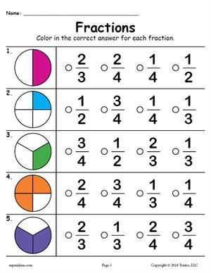 Third Grade Fractions Worksheets, Simple Fractions Worksheets, Free Fraction Worksheets, Fraction Worksheet, Third Grade Fractions, Homeschool Adventures, Math Fractions Worksheets, 3rd Grade Fractions, Simple Fractions