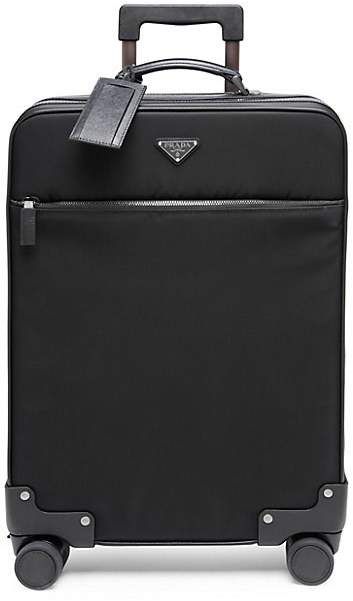 Prada Tessuto Saffiano Leather Carry-On Suitcase Prada Luggage, Luxury Suitcase, Designer Suitcases, Luxury Bags Collection, Accessories Bags Shoes, Carry On Suitcase, Crocodile Skin, Leather Luggage, Classic Leather