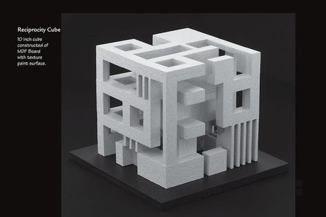 Solid Void Architecture, Architectural Student, Solid And Void, 3d Tipografi, Cubes Architecture, Module Design, Student Design, Concept Models Architecture, Architecture Panel