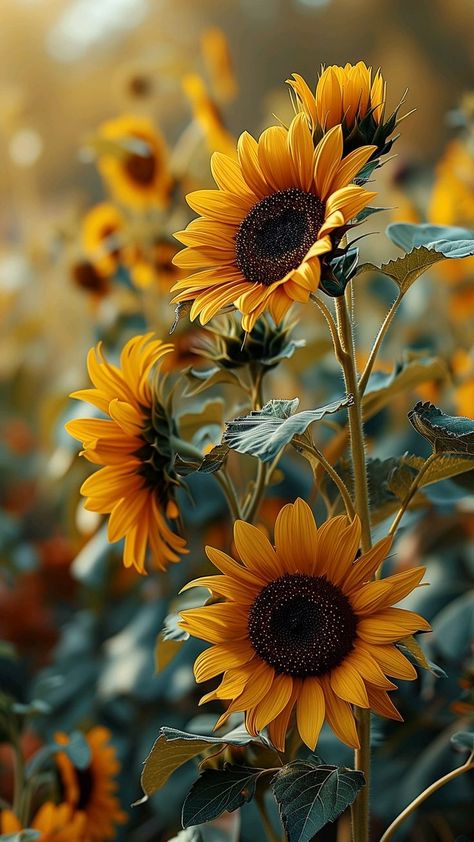 Sunflower Iphone Wallpaper, Sunflower Photography, Sunflower Pictures, Flowers Photography Wallpaper, Sunflower Wallpaper, Wallpaper Nature Flowers, 수채화 그림, Sunflower Art, Beautiful Flowers Pictures