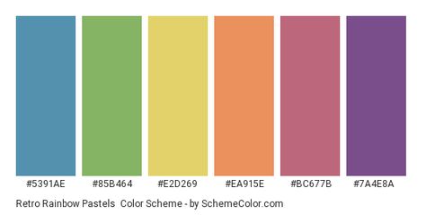 Moody Rainbow Color Palette, Vintage Rainbow Color Palette, Pride Color Palette, Retro Rainbow Color Palette, Rainbow Color Scheme, Rainbow Color Palette, Hexadecimal Color, Blue Names, Rainbow Palette