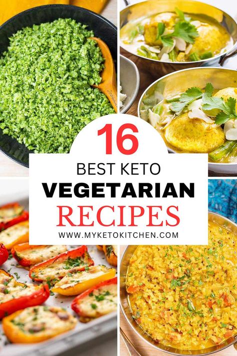 Yes, you can be vegetarian and keto. While we are big meat eaters, we make a lot of keto vegetarian recipes, which are nice when you want a lighter meal or something different. Full of flavor, there's a dish for everyone's taste. Keto Vegetarian Recipes, Vegetarian Keto Recipes, Spinach Quiche Recipes, Vegetarian Casserole, Vegetarian Meal Plan, Low Carb Vegetarian Recipes, Vegetarian Keto, Low Carb Vegetarian, Ketogenic Diet Recipes