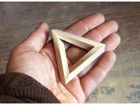 2 Versions of Escher Style Penrose Triangles Penrose Triangle, 3d Printer, Triangles, 3d Printing