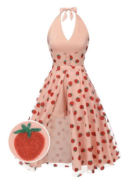 1950s Poodle Skirt, Strawberry Romper, 1950s Outfits, Peacock Dress, Strawberry Dress, Umbrella Skirt, Fast Fashion Brands, Dress Design Sketches, Diy Fashion Clothing