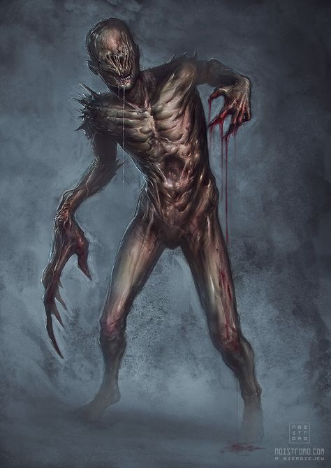 ArtStation - Undead mutant, Marius Siergiejew Scorn Concept Art, Fantasy Mutant, Horror Concept, Arte Zombie, Zombie Monster, Apocalypse Art, Zombie Art, Ange Demon, Horror Monsters