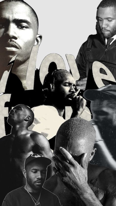 #frankocean Frank Ocean Collage, Frank Ocean Wallpaper, Graphic Poster Art, Ocean Vibes, Gray Tank, Frank Ocean, Black And White Aesthetic, Landscape Wallpaper, Room Posters