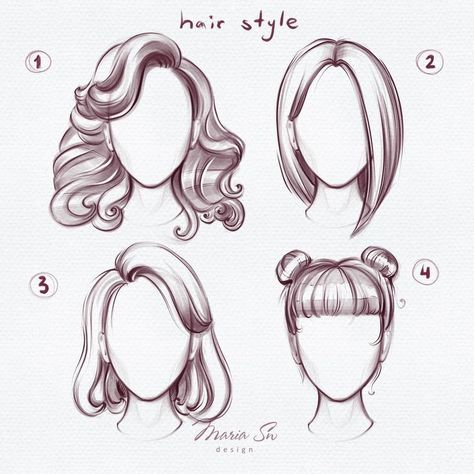 Hair Sketches Girl, Hair Sketches, Easy Hair Drawings, Girl Hair Drawing, Drawing Hair Tutorial, Hair Illustration, Drawing Hair, Hair Sketch, Cool Pencil Drawings