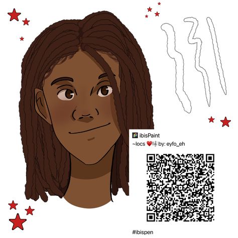 Ibis Paint Dreadlock Brush, Dreadlocks Ibispaint Code, Dreadlock Brush Ibis Paint Qr Code, Dreads Qr Code Ibis Paint, Dread Brush Ibis Paint, Dreads Brush Ibis Paint, Dreads Ibis Paint Code, Locs Brush Ibis Paint, Loc Brush Ibis Paint