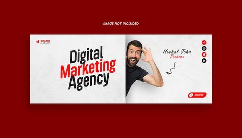 Digital marketing agency facebook profil... | Premium Psd #Freepik #psd #facebook-cover-banner #facebook-cover #facebook-cover-template #cover Facebook Cover Page Design Social Media, Facebook Cover For Business, Facebook Cover Banner Design, Digital Marketing Cover Photo, Marketing Cover Photo, Fb Banner Cover Photos, Profile Cover Facebook, Facebook Cover Photo Ideas, Web Banner Design Creative