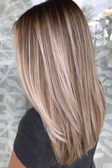 Straight Layers, Long Straight Layers, Straighten Hair, Straightening Natural Hair, Hair Colorful, Hair Without Heat, Kadeřnické Trendy, Blond Balayage, Vlasové Trendy