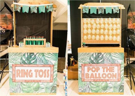 gameboothA Jungle Theme Party Games, Jungle Party Games For Kids, Jungle Party Games, Safari Party Games, Safari Games, Safari Christmas, Safari Themed Party, Craft Booth Design, Safari Theme Birthday Party