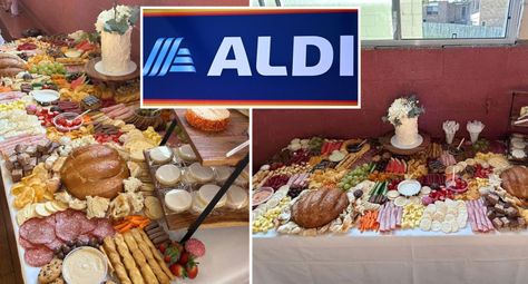 Woman's DIY Aldi grazing table saves her nearly $900 Aldi Grazing Table, Grazing Table, She Did It, Grazing Tables, Creative Display, Women Diy, Grocery List, Wooden Board, Grocery Lists