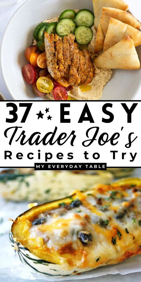 You will love these quick and easy Trader Joe’s recipes made with 10 ingredients or less! Great for meal planning, you can try one or many of these delicious recipes. They are simple, fast, and satisfying. Try them today! Trader Joes Recipes Dinner, Trader Joes Meal Planning, Trader Joes Recipes Healthy, Trader Joes Food, Delicious Family Dinners, Joe Recipe, Trader Joes Recipes, Favorite Recipes Dinner, Meal Prep Bowls