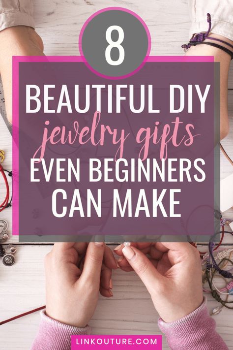 Easy Jewelry Making Ideas, Making Jewelry For Beginners, Jewelry Hacks, Diy Jewelry Making Tutorials, Diy Jewelry To Sell, Handmade Gifts For Friends, Diy Jewelry Gifts, Diy Jewelry Projects, Easy Jewelry