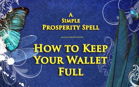 Wallet Full Of Money, Beauty Spell, Magical Recipes, Money Spells Magic, Financial Prayers, Dream Magic, Powerful Money Spells, Wish Spell, Money Prayer