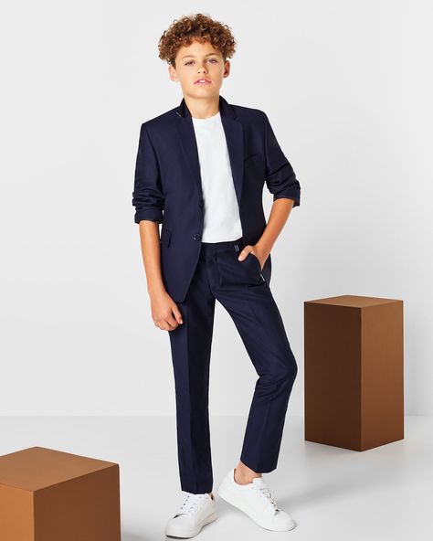 The Jonah suit is available as a two piece and three piece suit!😆 Suits And Sneakers, Kids Blazers, Bar Mitzvah Party, Yearbook Themes, Three Piece Suit, March 17, Casual Winter Outfits