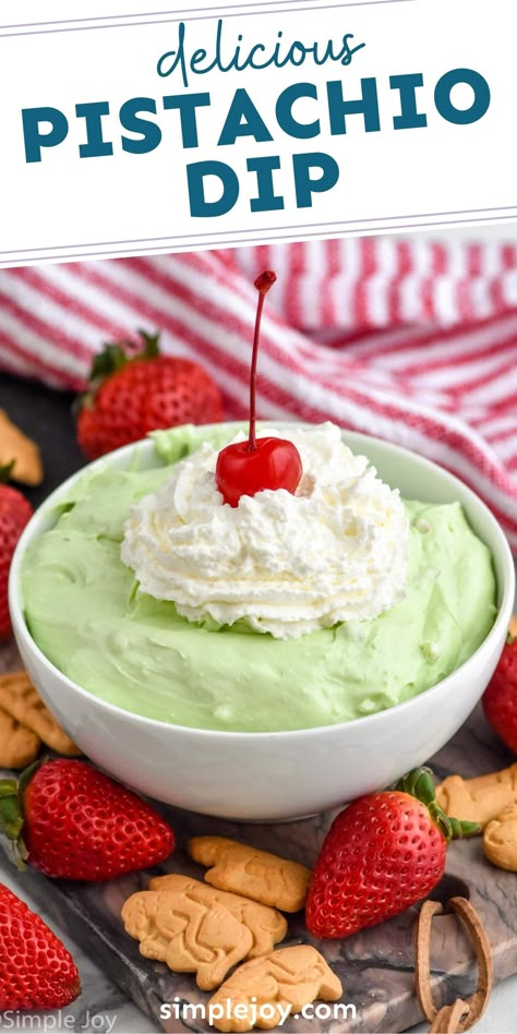 This Pistachio Cheesecake Dip comes together in minutes and is irresistible. With just three ingredients you have the perfect party dip. Pistachio Cheese Dip, Whipped Feta Dip With Pistachios, Whipped Feta Pistachio Dip, Pistachio Pineapple Dip, Pistachio Cheesecake Dip, Fruitdip Fruit Dip Recipes Cream Cheeses, Pudding Dip, Pistachio Dip, Nutella Dip