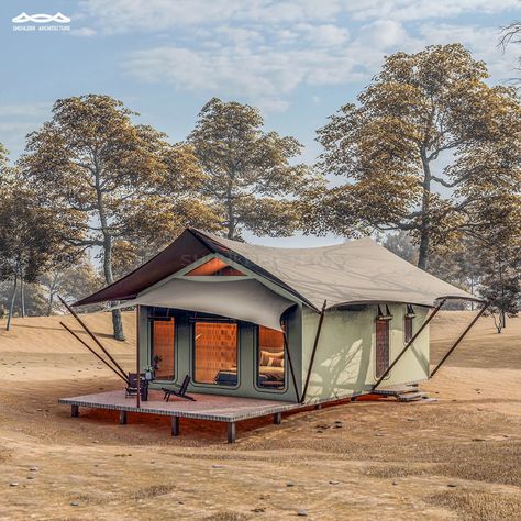 Check out this product on Alibaba App Factory Wholesale Luxury Easy Assemble Resort Glamping Hotel Outdoor Safari Tents Camping Tent Resort Luxury Camping, Safari Glamping, Farm Architecture, Event Entrance Design, Safari Resort, Tent Luxury, Glamour Camping, Camp Design, Glamping Ideas