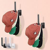 Cap Organizer, Hanger Storage, Hat Hanger, Hat Holder, Office Black, Hat Hooks, Hat Rack, Closet Bedroom, Baseball Caps