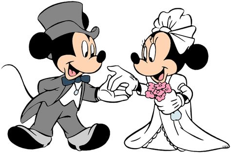 Wedding Svg, Wedding Clipart, Mickey And Minnie, Disney Wedding, Svg Free, Minnie Mouse, Cricut, Clip Art, Disney