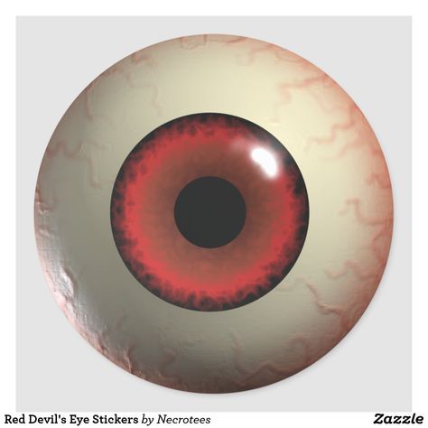 Red Devil's Eye Stickers Spotify Background, Iphone Makeover, Zombie Eyes, Hell Boy, Monster Vampire, Illusions Art, Eye Anatomy, Halloween Apothecary, Eyeball Art