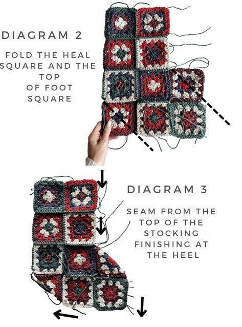 Crochet Stocking Crochet Hexagon Stocking, Granny Square Projects Ideas Simple, Crochet Stalkings, Crochet Stocking Granny Square, Crochet Pet Stocking, Crochet Granny Square Christmas Stocking, Crochet Granny Square Stocking, Granny Square Stocking Pattern, Granny Squares Projects