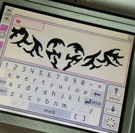 Webcore Text, Nintendo Y2k, Pictochat Aesthetic, Aesthetic Nintendo, Goku Hair, Nintendo Aesthetic, 90's Aesthetic, Cherry Wine, Iphone Layout