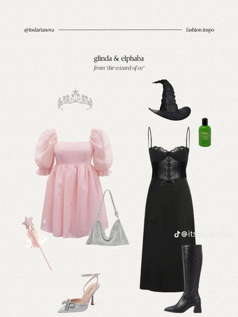 Wicked Movie Outfit Ideas, Elphaba Outfit, Wicked Outfit, Glinda And Elphaba, Oz Costume, Movie Outfit, Wicked Movie, Spirit Week Outfits, Pretty Halloween Costumes