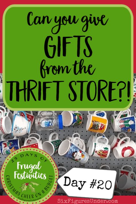 Six Figures Under - Personal Finance Made Public Thrift Store Christmas, Thrift Store Shopping, Six Figures, Christmas Gift Exchange, Thrifty Living, Are You Serious, 25 Days Of Christmas, Controversial Topics, Second Hand Stores