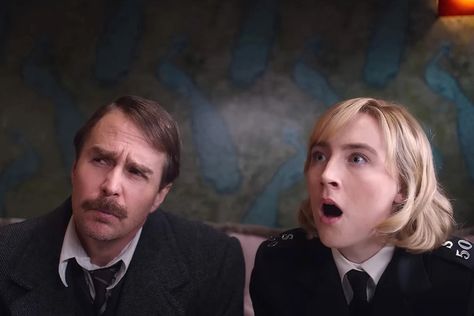 Decider on Twitter: "Looking for a rainy day mystery to cheer up a gloomy fall day? Turn to #SeeHowTheyRun, the charming Agatha Christie-inspired detective story starring Saoirse Ronan and Sam Rockwell. https://t.co/3D2Ule2ASv https://t.co/yYFCidkFtE" / Twitter Saoirse Ronan See How They Run, See How They Run, Sam Rockwell, Harris Dickinson, Reece Shearsmith, Richard Attenborough, Rian Johnson, Saoirse Ronan, Detective Story