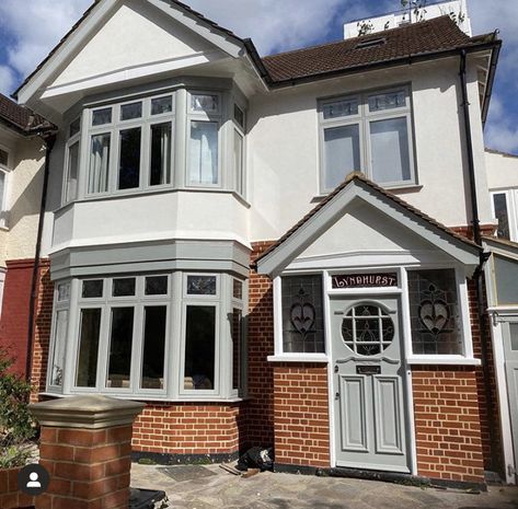 Front Door Semi Detached House, 1930s House Exterior Cladding, London Detached House Exterior, 1930s Exterior House, 1930s Exterior, 1930 House Exterior, British House Exterior, 1930s House Exterior Uk, London House Exterior