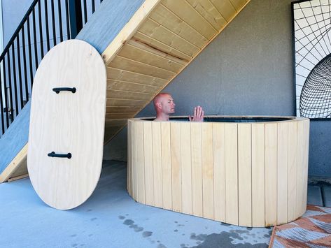 DIY Cold Plunge Instructions - $320 Traditional Ice Bath! Homemade Cold Plunge Tub, Ice Bath At Home, Cold Plunge At Home, At Home Cold Plunge, At Home Ice Bath, Diy Ice Bath Tub, Ice Bath Tub Diy, Stock Tank Cold Plunge, Cold Plunge Aesthetic