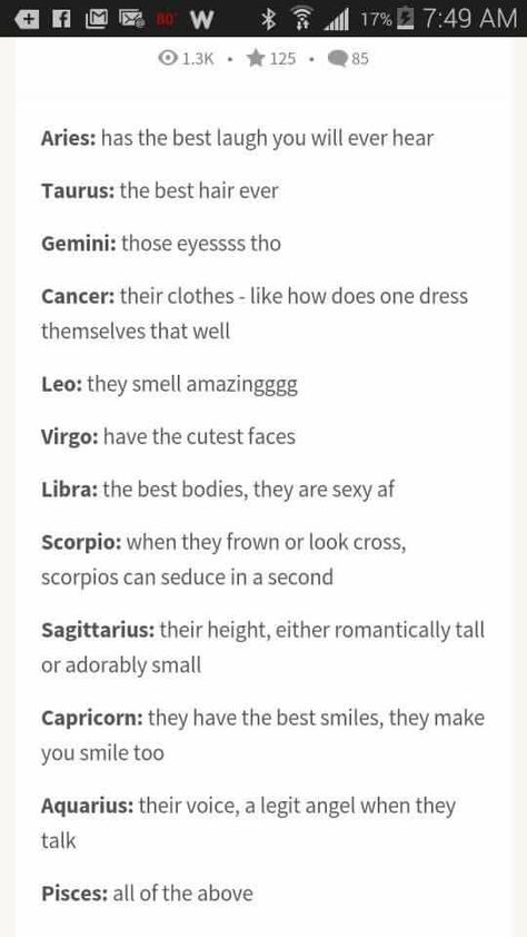 I've actually been located in crowded rooms/restaurants just by homing in on my laugh. #Aries Gemini People, Pisces Quotes, Signs Astrology, Zodiac Sign Traits, Zodiac Society, Zodiac Signs Horoscope, Smell Amazing, Zodiac Signs Funny, Zodiac Memes