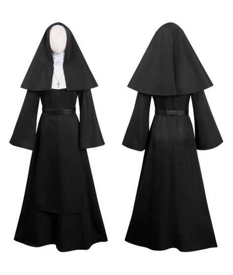 The Nun The Nun II 2023 Bonnie Aarons Ver B Cosplay Costume Black Outfits Halloween, Bonnie Aarons, The Nun 2, Nun Halloween Costume, Priest Outfit, Nun Outfit, Nun Costume, Horror Halloween Costumes, The Nun