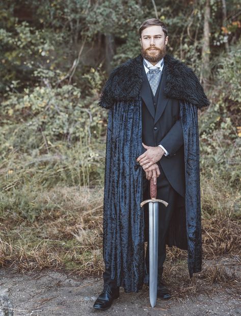 Hold the Door...it's a Game of Thrones-Imagined Wedding! - Green Wedding Shoes Black, Wedding Games, Wedding Inspiration, Game Of Thrones, Wedding Ideas, Game Of Thrones Wedding, Viking Wedding, A Black, Cape