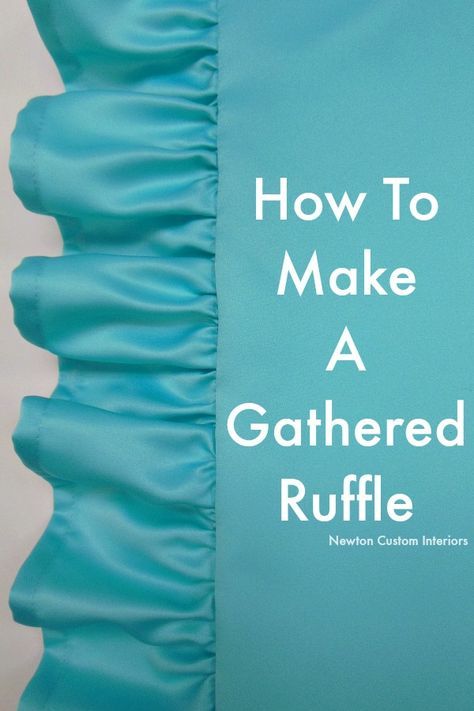 Learn how to make a gathered ruffle with this step-by-step tutorial including video. Pola Rok, Knife Pleat, Sewing 101, Beginner Sewing Projects Easy, Leftover Fabric, Sewing Projects For Beginners, Sewing Skills, Diy Couture, Love Sewing