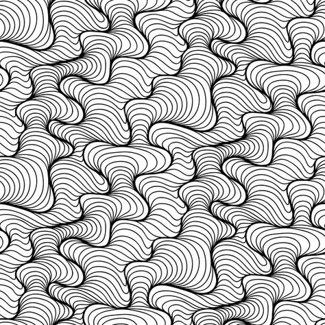 Black with white lines abstract pattern vectors Doodle Patterns, Black White Wallpaper, Trippy Patterns, Zen Doodle Art, Doodle Art Designs, Black And White Wallpaper, Abstract Vector, Abstract Line Art, Black And White Drawing