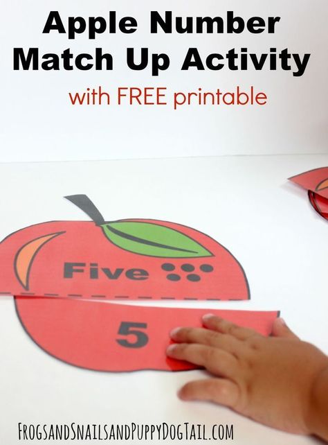 Painting With Apples, Preschool Apple Theme, Free Printables For Kids, Apple Preschool, Apple Activities, Prek Math, Name Activities, Printables For Kids, Fall Preschool