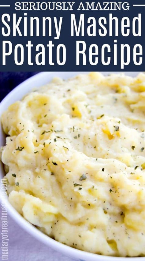 Ww Mashed Potatoes, Healthier Mashed Potatoes, Ww Sides Dishes, Ww Side Dishes, Ww Potatoes, Ww Sides, Ww Dinners, Healthy Mashed Potatoes, Mashed Potato Recipe