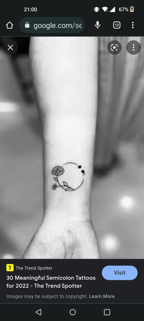 Tattoo Circle, Colon Tattoo, Semi Colon, Circle Tattoos, Semicolon Tattoo, Flower Circle, Infinity Tattoo, Paw Print Tattoo, Flower Tattoo