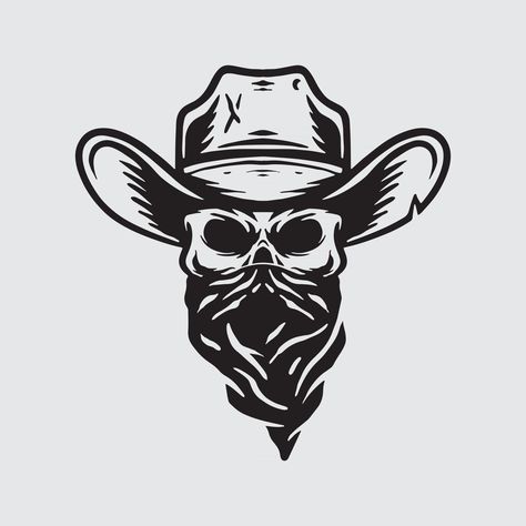 Bandana Tattoo, Cowboy Drawing, Outlaw Tattoo, Cowboy Draw, Skull Cowboy, 4k Wallpaper Android, Tattoo Catalog, Cowboy Tattoos, Traditional Tattoo Inspiration