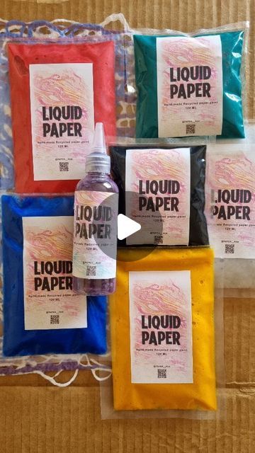 Liquid Paper Art, Liquid Paper, Paper Pulp, Curious Kids, Paper Work, Brace Yourself, Collage Art Mixed Media, Art Supply, Squeeze Bottles