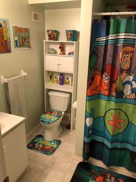 Scooby Doo Room, Scooby Doo Pictures, Bedroom Aesthetics, Bathroom Themes, House Goals, Room Inspo, Bathroom Ideas, Scooby Doo, Room Ideas