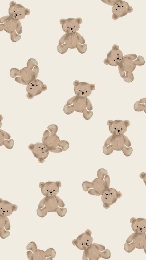 Cute Home Screen Wallpaper, M Wallpaper, Teddy Bear Wallpaper, Simple Phone Wallpapers, Imagine If, Cute Simple Wallpapers, Phone Wallpaper Patterns, Art Wallpaper Iphone, Bear Wallpaper