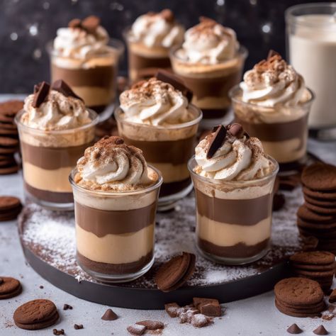 TIRAMISU CUPS: A FAMOUS ITALIAN DESSERT Individual Tiramisu Cups, Individual Tiramisu, Ricotta Chocolate, Tiramisu Cups, Italian Desserts Easy, Easy Tiramisu, Italian Tiramisu, Mini Dessert Cups, Italian Chocolate