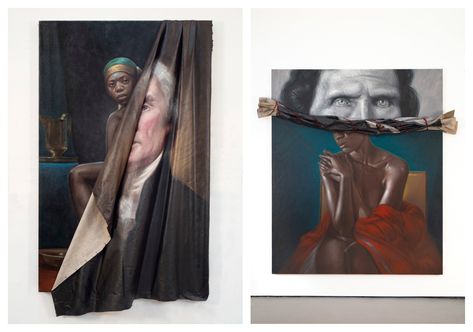 Titus Kaphar, Whose Paintings Reconstruct Accepted Historic Narratives, is a 2018 MacArthur ‘Genius’ Fellow | Culture Type Titus Kaphar, Narrative Painting, High School Art, New Haven, Art School, Painting Inspiration, Monument, Visual Art, Paintings