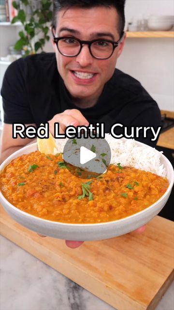 Canned Lentil Recipes, Lentil Coconut Curry, Red Lentil Curry, Red Lentil Recipes, Coconut Curry Recipes, Dinner Ingredients, Dal Recipe, Lentil Curry, Turmeric Powder