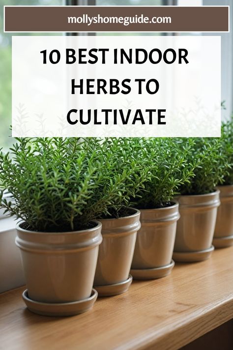 Discover the best herbs to grow indoors with our comprehensive guide to indoor gardening. From medicinal herbs to flavorful additions for your home-cooked meals, these herbs thrive inside year-long. Create your own indoor herb garden by growing herbs in pots or on your windowsill. Explore container gardening herbs perfect for urban spaces and learn about the easiest herbs to grow indoors. Basic Herb Garden, Growing Herbs From Seeds Indoors, Potted Herbs In Kitchen, Indoor Herbal Garden Ideas, Indoor Food Garden Ideas, Indoor Herbs To Grow, Herb Garden Apartment, Herb Garden Ideas Indoor, Inside Herb Garden Ideas