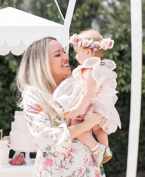 Floral French first birthday party by Samantha Dapper | Browse Wedding & Party Ideas | 100 Layer Cake French First Birthday, Daughter Photoshoot, Louisiana Museum, Party Photoshoot, 1st Birthday Cake Smash, Romantic Photoshoot, Wedding Party Ideas, Cake Smash Photos, Birthday Cake Smash